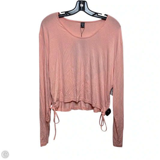Top Long Sleeve By Shein In Pink, Size: 4x