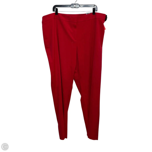 Pants Dress By Nine West In Red, Size: 20