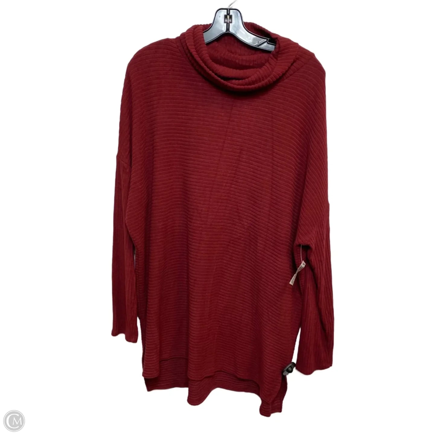 Top Long Sleeve By Time And Tru In Red, Size: Xl