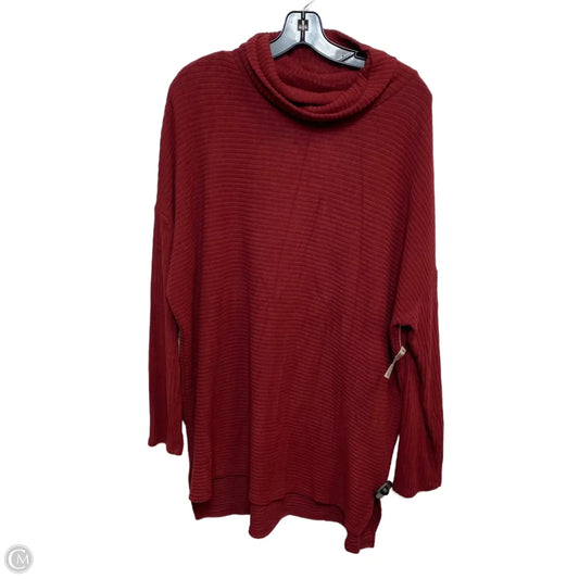 Top Long Sleeve By Time And Tru In Red, Size: Xl