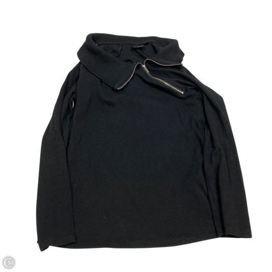 Sweatshirt Collar By Rafaella In Black, Size: L