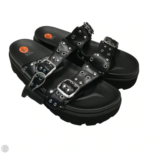 Sandals Heels Platform By Wild Fable In Black, Size: 8.5
