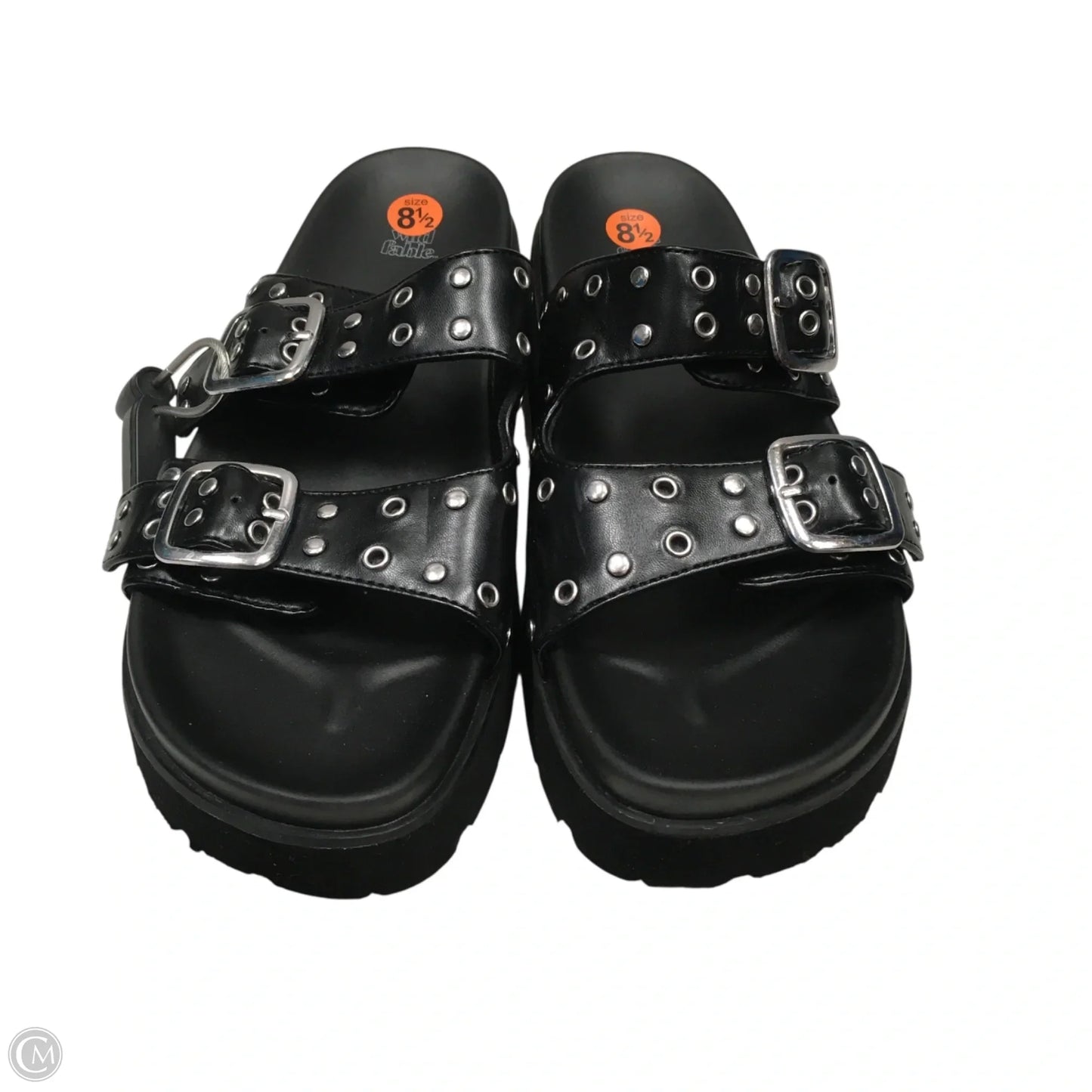 Sandals Heels Platform By Wild Fable In Black, Size: 8.5