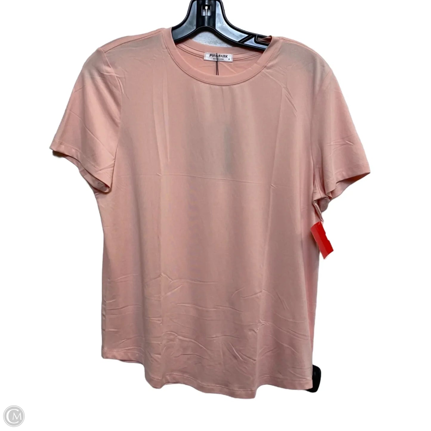 Athletic Top Short Sleeve By Pinspark In Pink, Size: M
