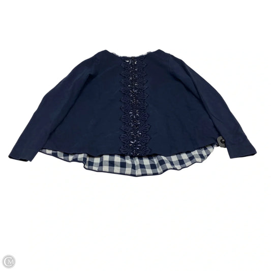 Top Long Sleeve By Crown And Ivy In Navy, Size: S