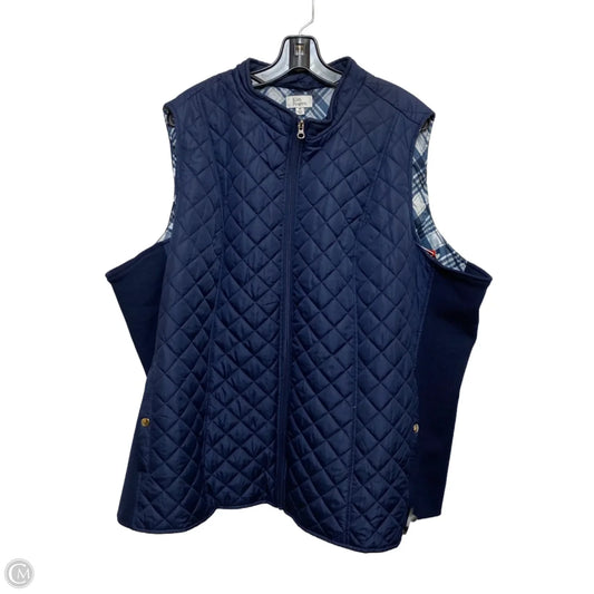 Vest Puffer & Quilted By Kim Rogers In Blue, Size: 3x