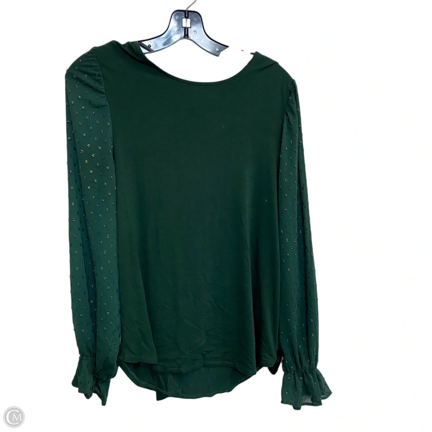 Top Long Sleeve By Cupio In Green, Size: L