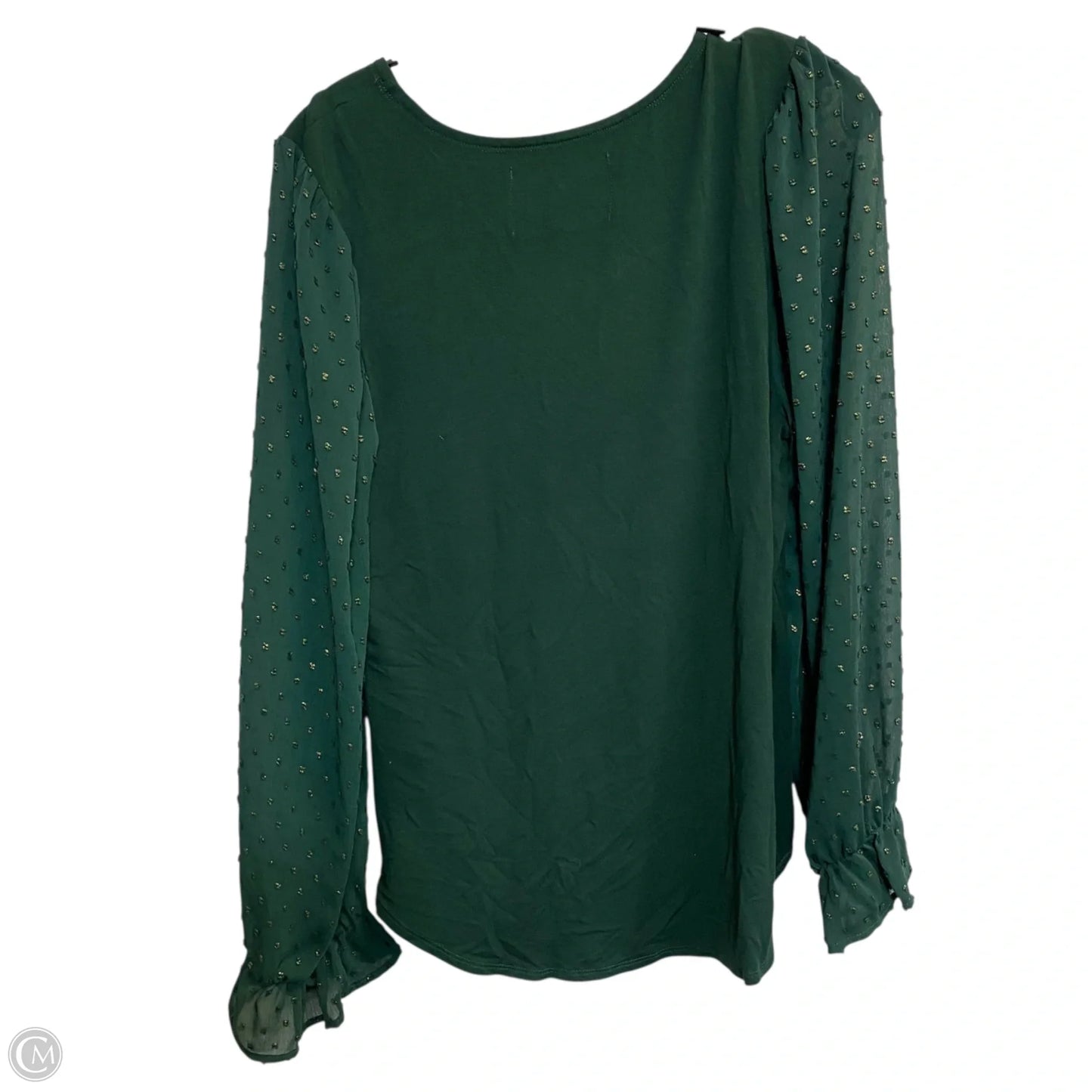Top Long Sleeve By Cupio In Green, Size: L