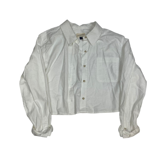 Top Long Sleeve By Universal Thread In White, Size: L