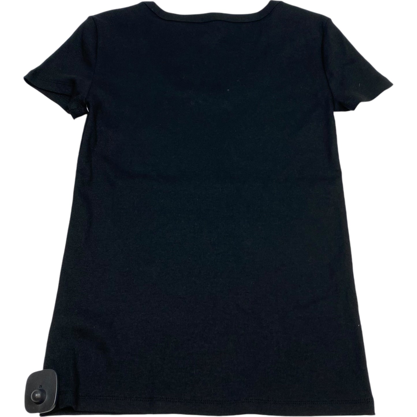 Top Short Sleeve Basic By Talbots In Black, Size: S