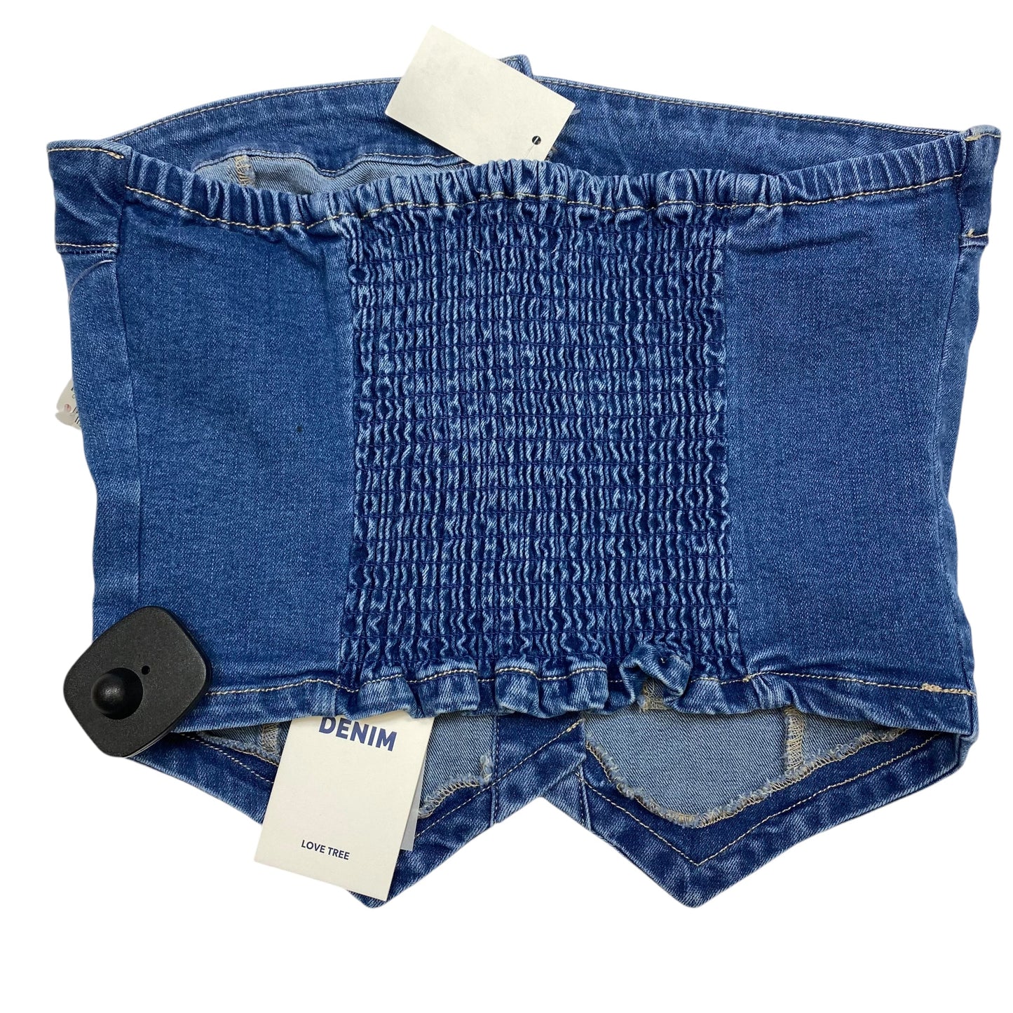 Top Sleeveless By Love Tree In Blue Denim, Size: M