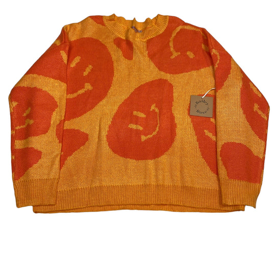 Sweater By Bailey Rose In Orange, Size: M