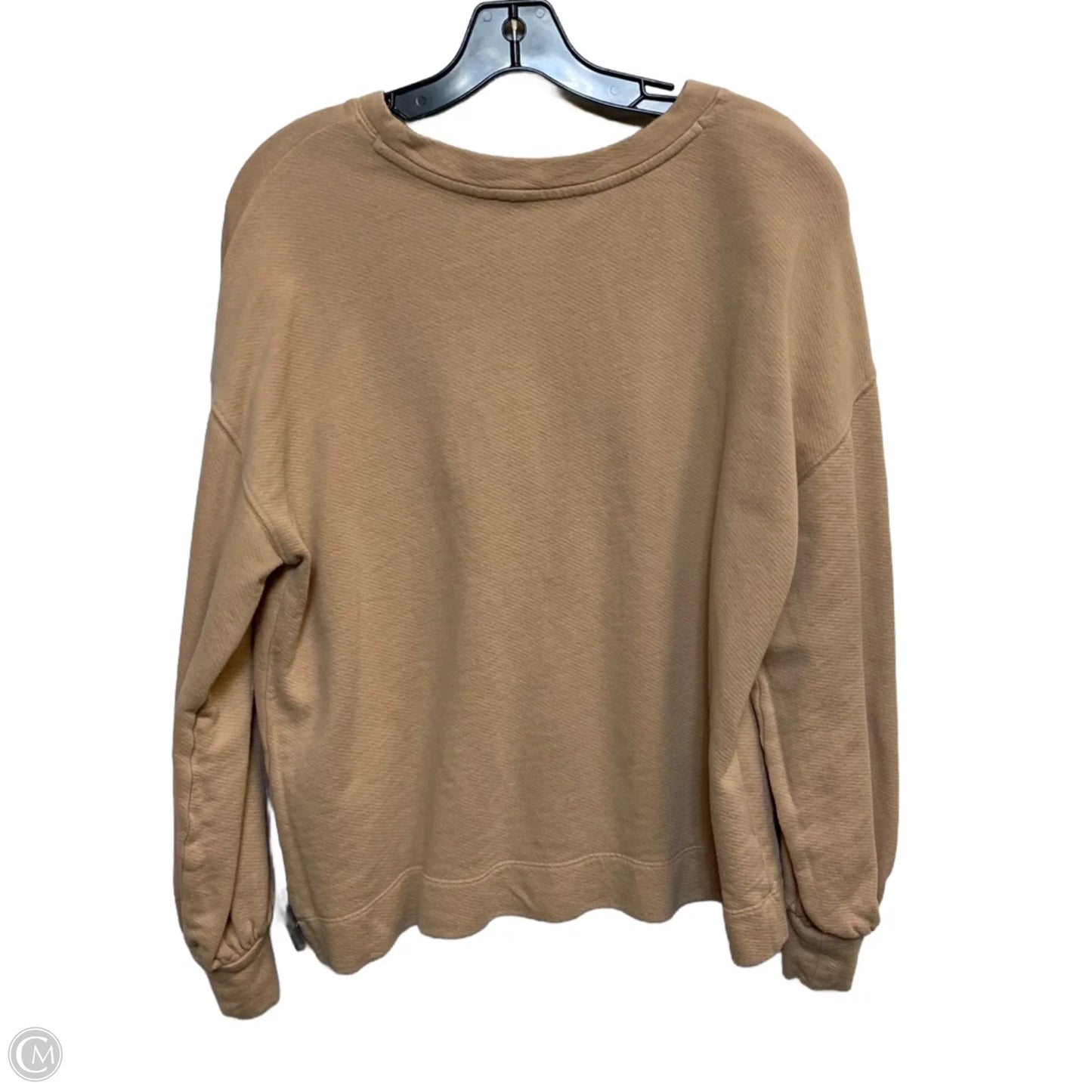Sweatshirt Crewneck By Loft In Tan, Size: L