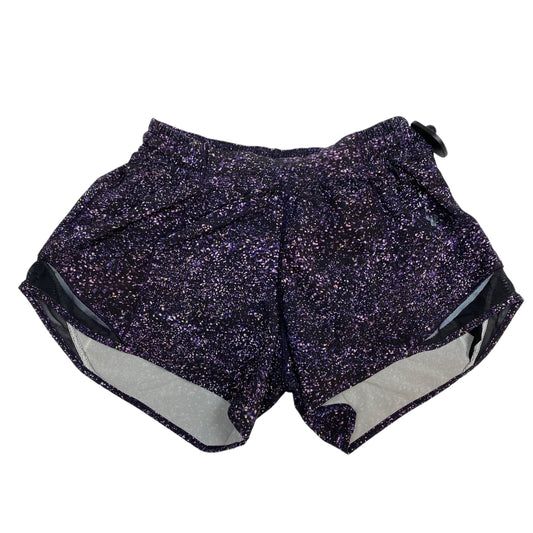 Athletic Shorts By Lululemon In Black & Purple, Size: S