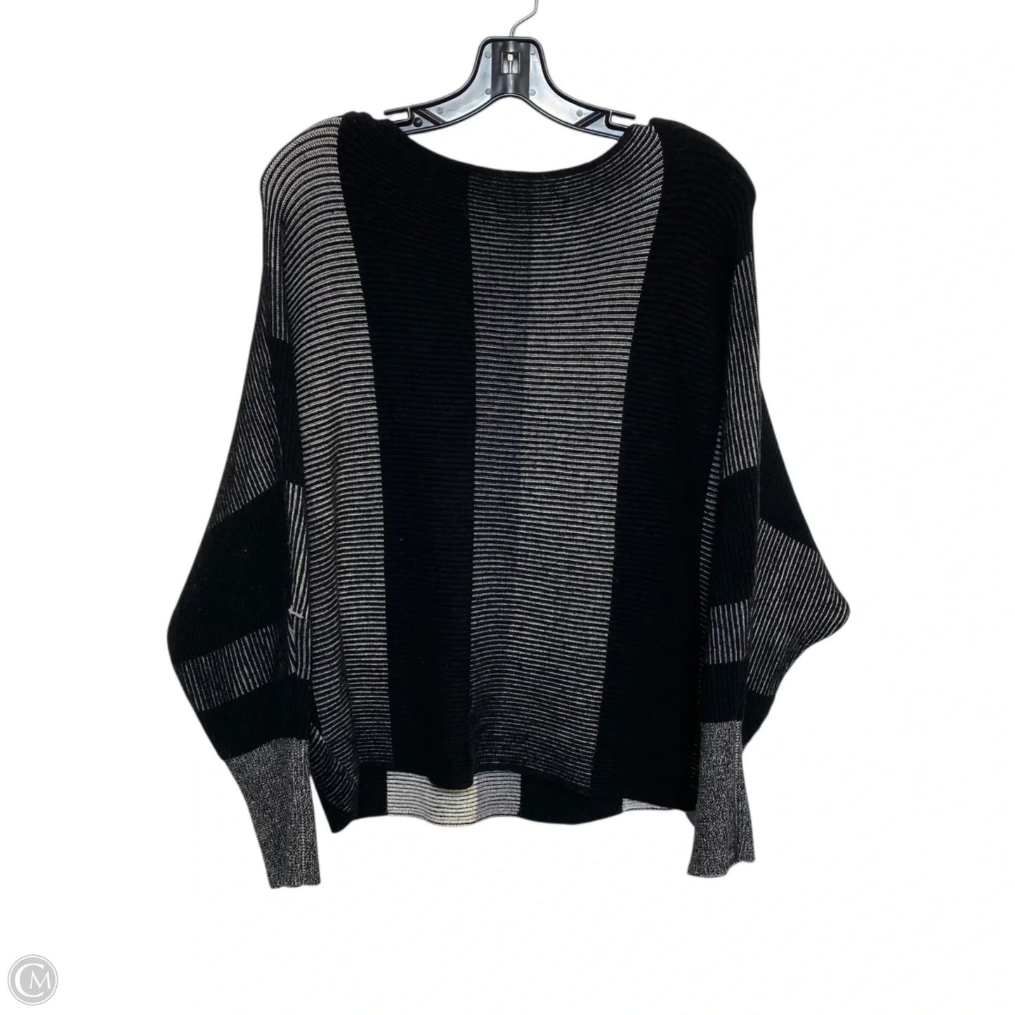Sweater By Philosophy In Black & White, Size: 1x
