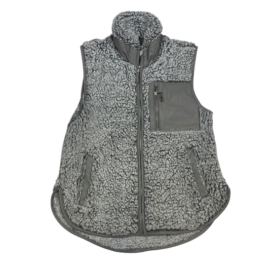 Vest Faux Fur & Sherpa By Abercrombie And Fitch In Grey, Size: M