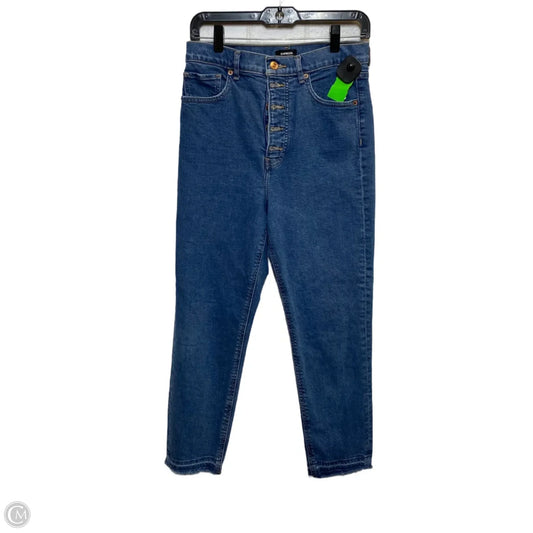 Jeans Boyfriend By Express In Blue Denim, Size: 8