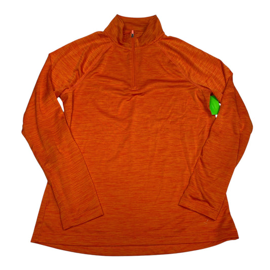 Athletic Top Long Sleeve Collar By Charles River In Orange, Size: S