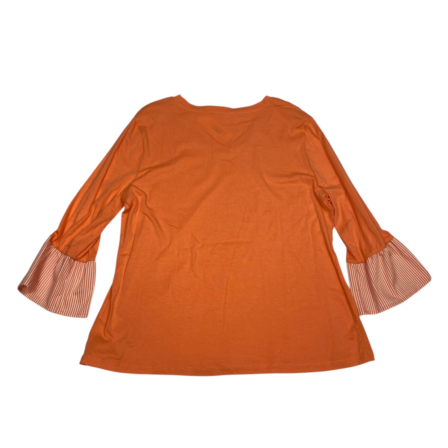 Top Long Sleeve By West Bound In Orange, Size: Xl