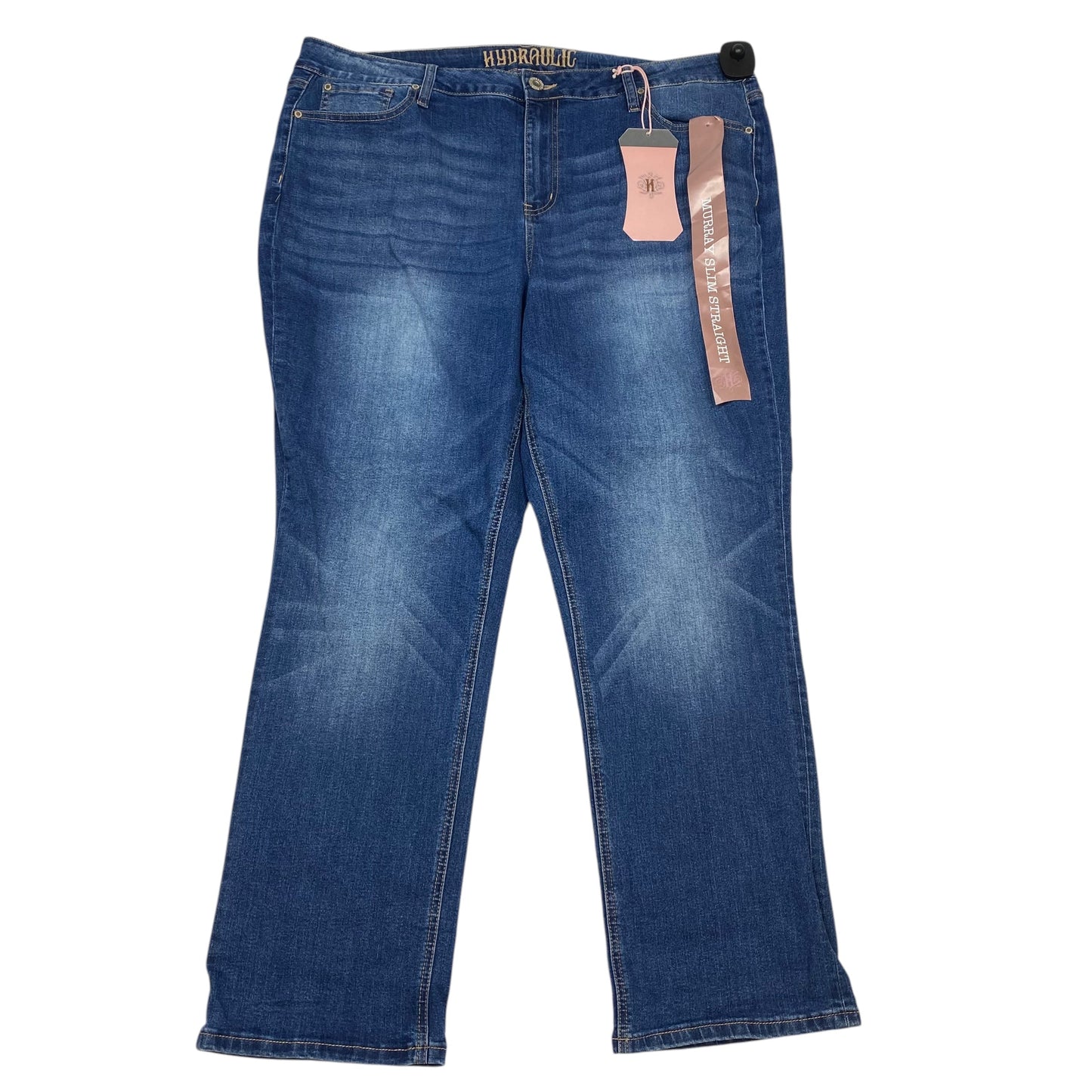 Jeans Straight By Hydraulic In Blue Denim, Size: 24