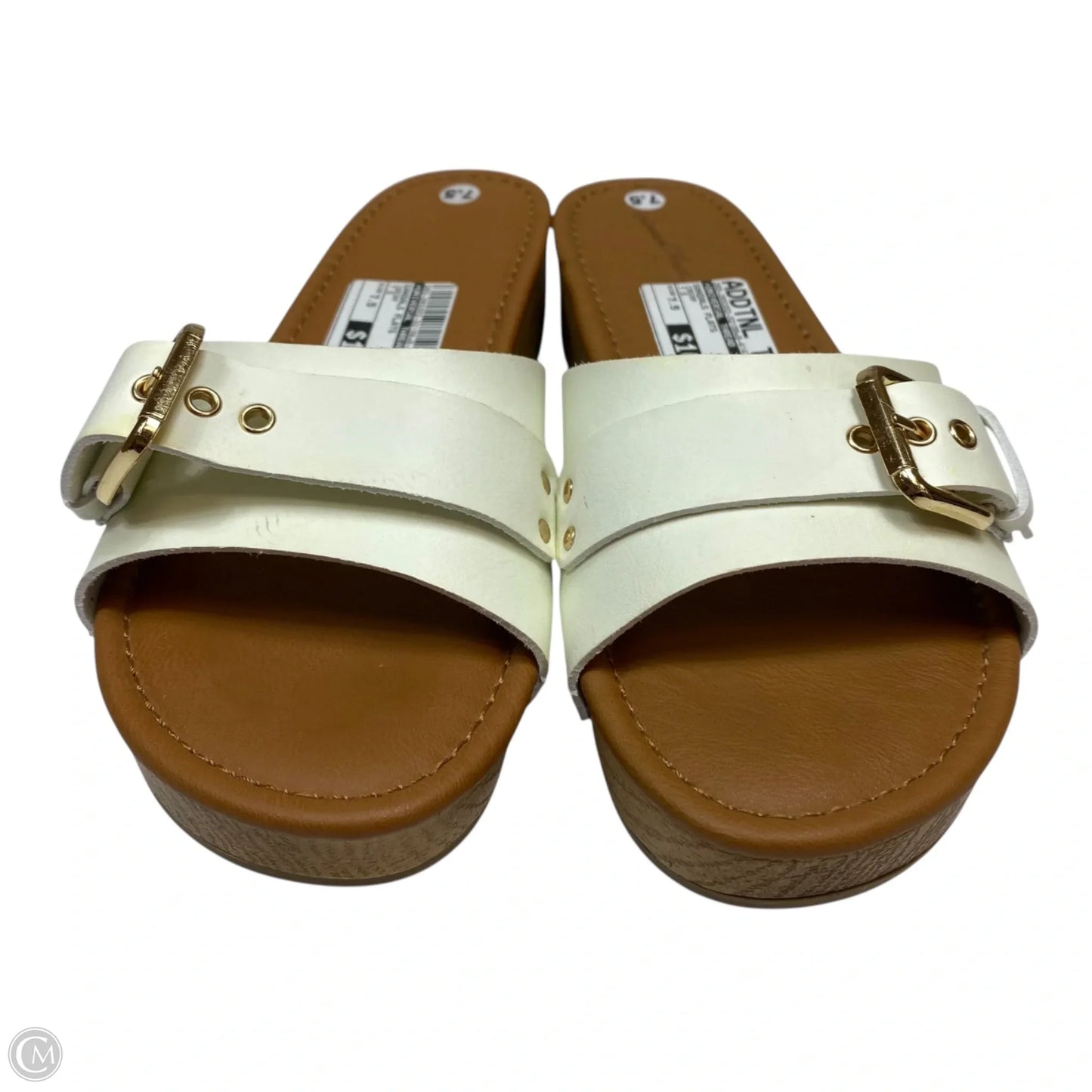Sandals Flats By Universal Thread In Cream, Size: 7.5