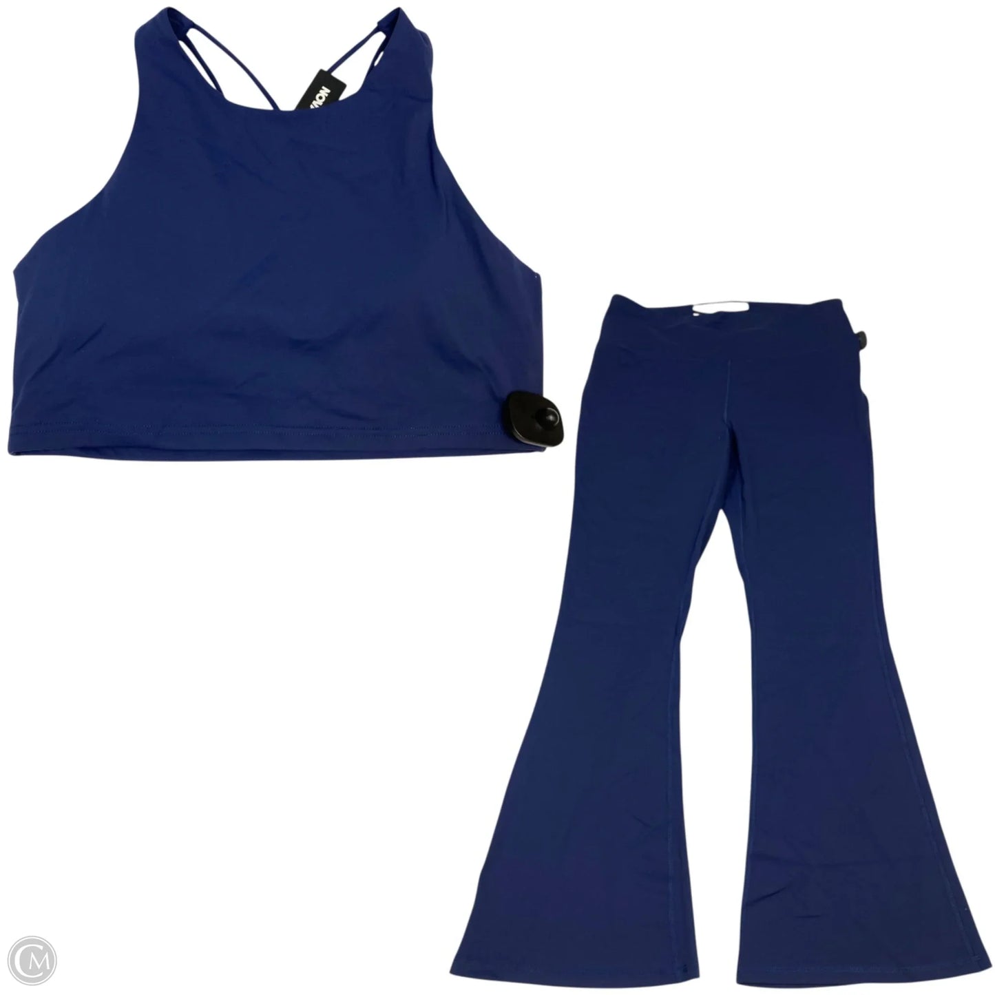 Athletic Pants 2pc By Fashion Nova In Navy, Size: 1x