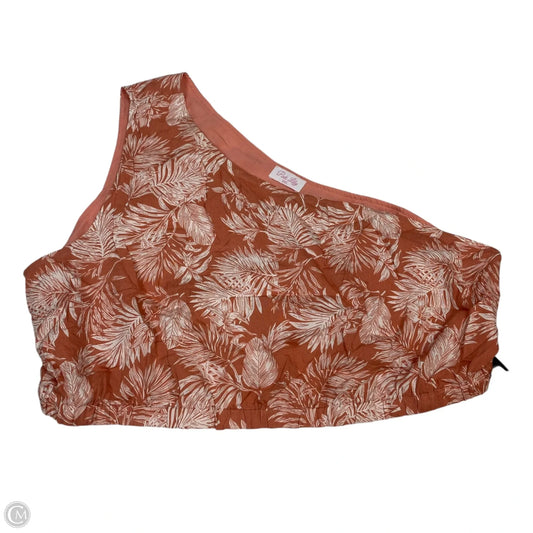 Top Sleeveless By Pink Lily In Pink & White, Size: 3x