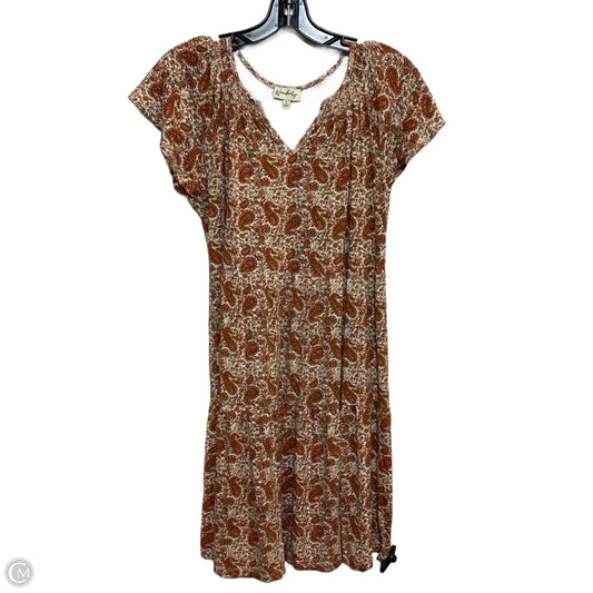 Dress Casual Short By Wonderly In Orange & White, Size: S