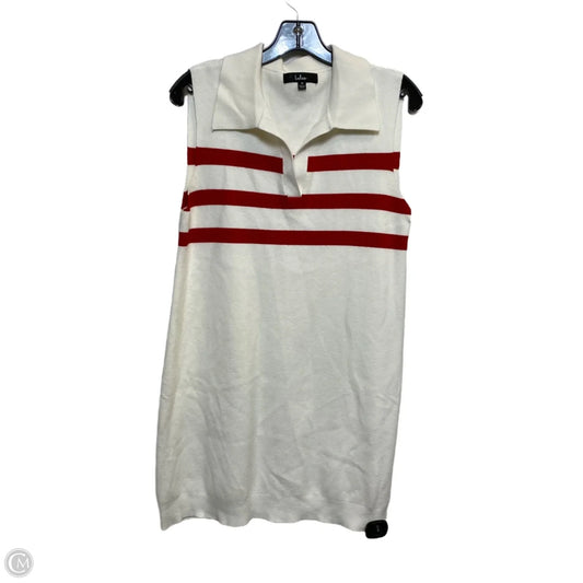 Dress Casual Short By Lulus In Cream & Red, Size: M