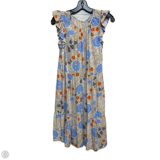 Dress Casual Short By Loft In Blue & Tan, Size: Xs