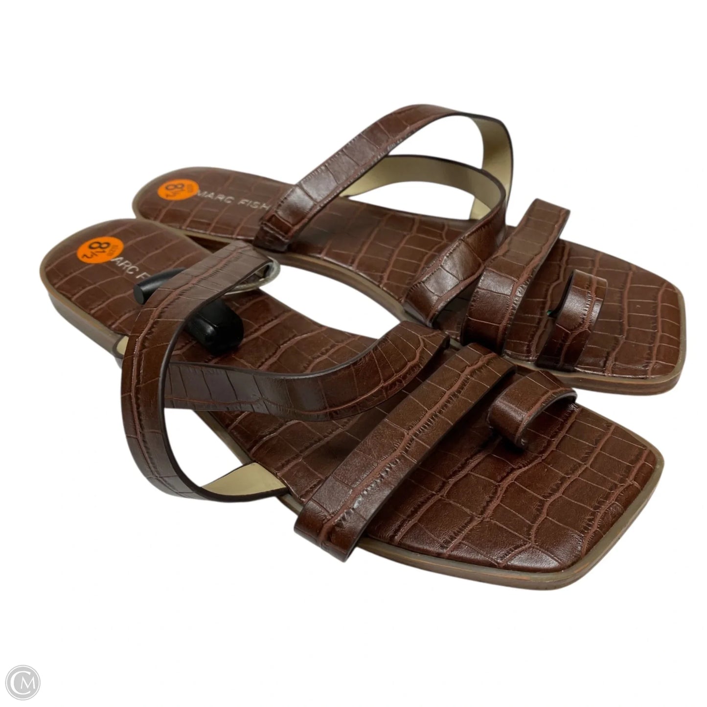 Sandals Flats By Marc Fisher In Brown, Size: 8.5