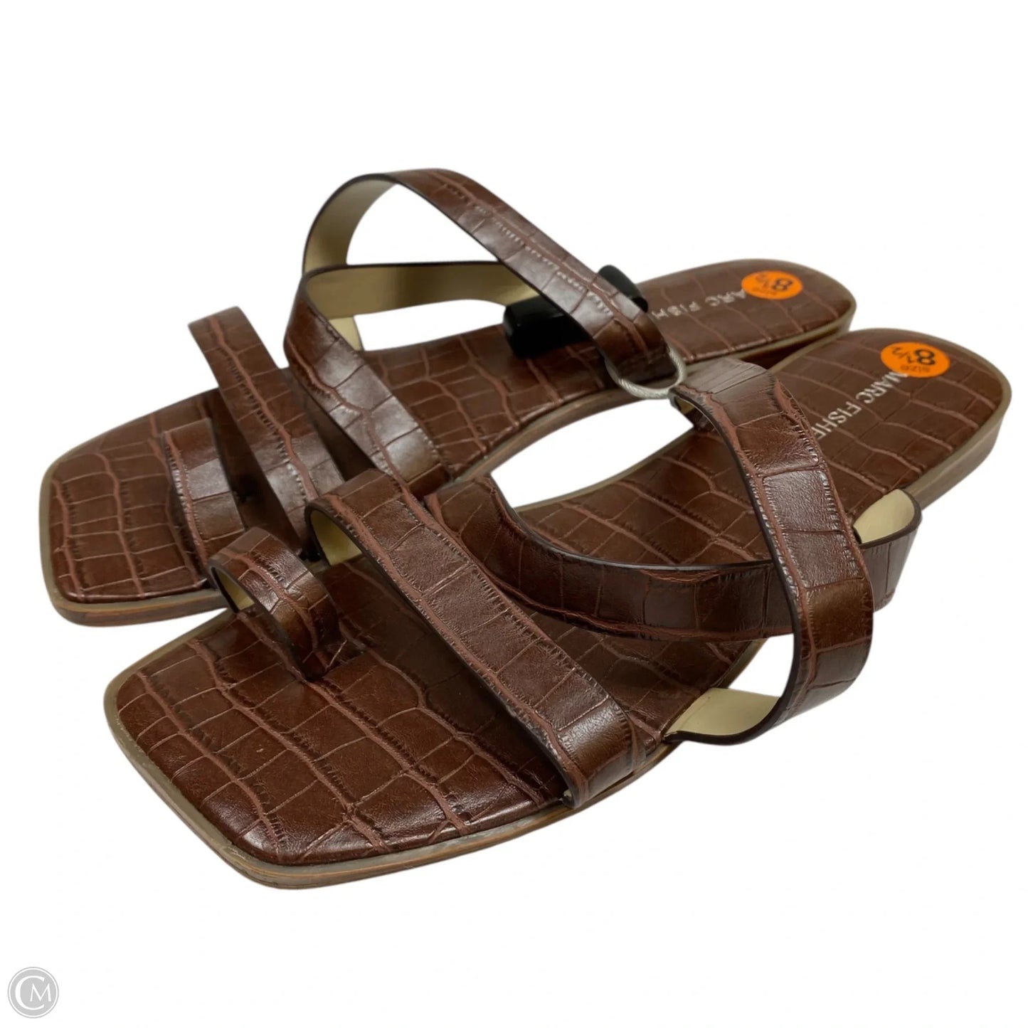 Sandals Flats By Marc Fisher In Brown, Size: 8.5