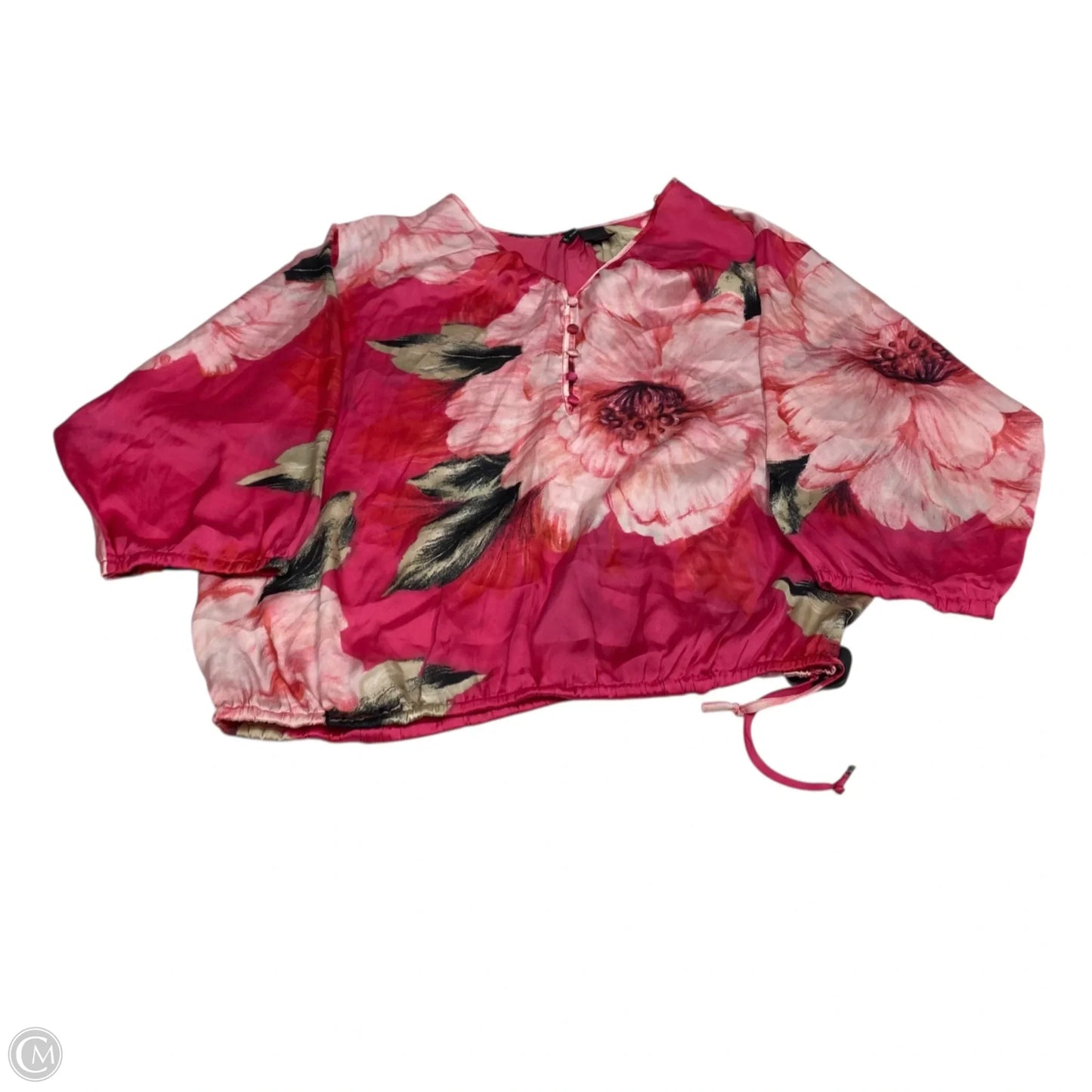 Blouse Long Sleeve By New Directions In Pink, Size: Xl