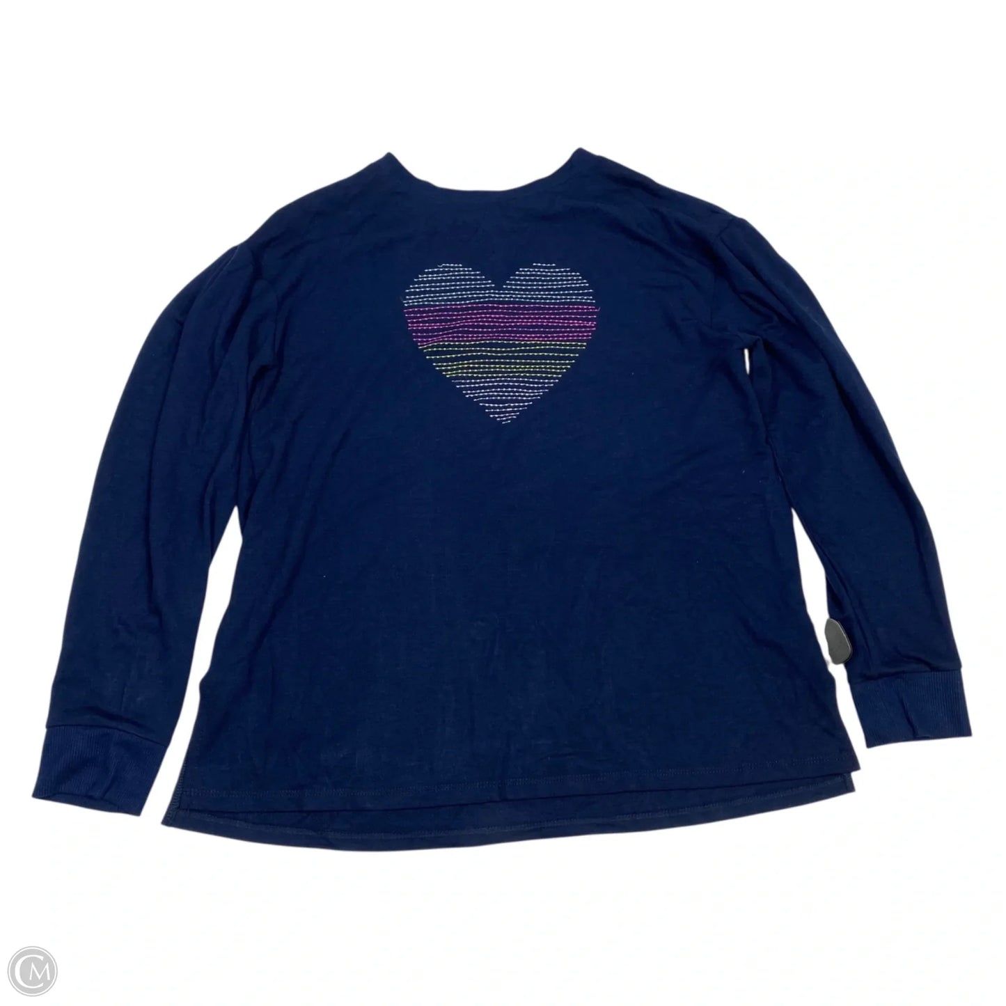 Top Long Sleeve By Crown And Ivy In Navy, Size: S