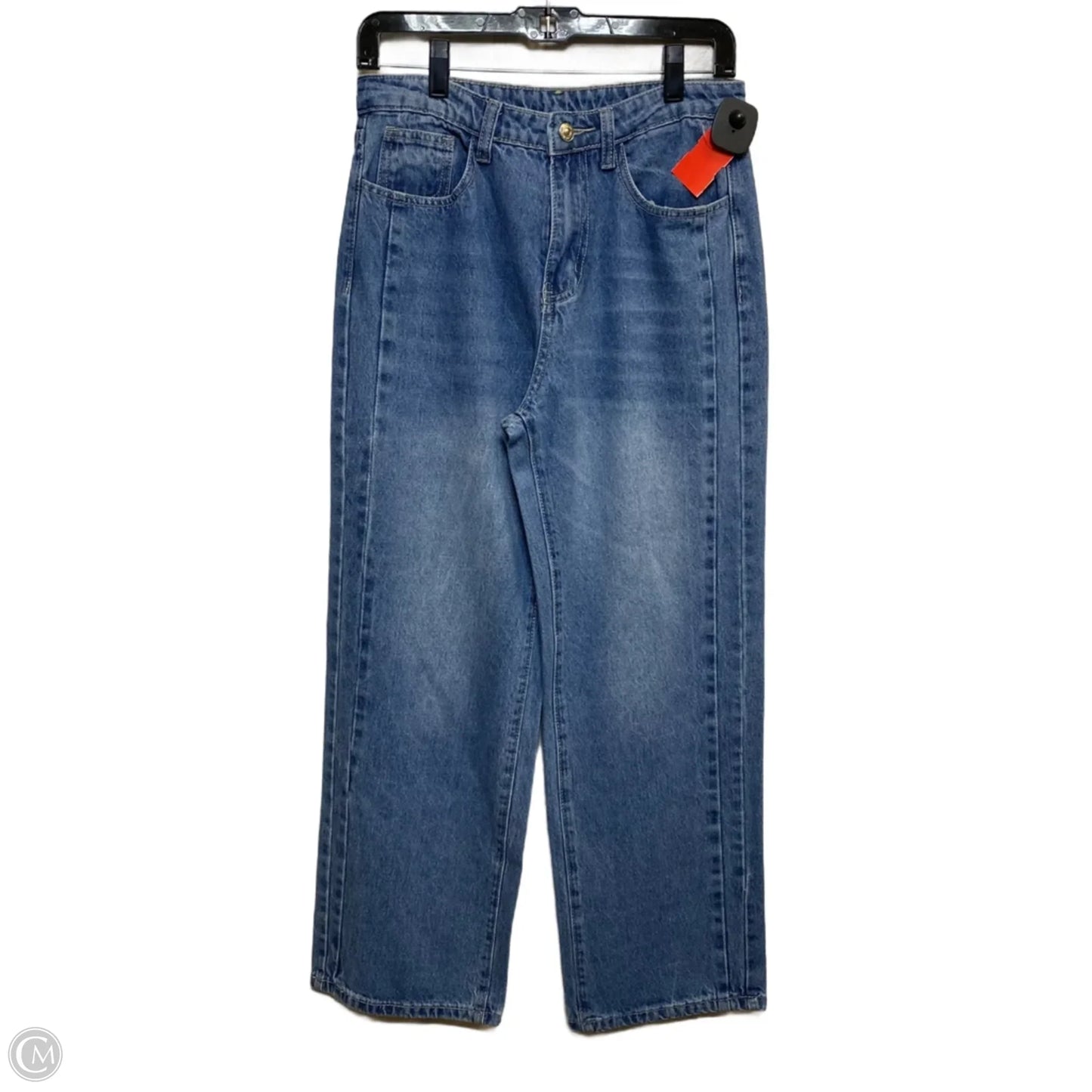 Jeans Straight By Shein In Blue Denim, Size: M