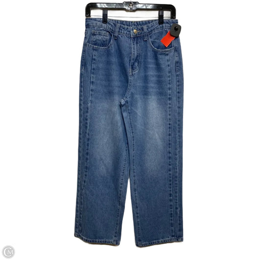 Jeans Straight By Shein In Blue Denim, Size: M