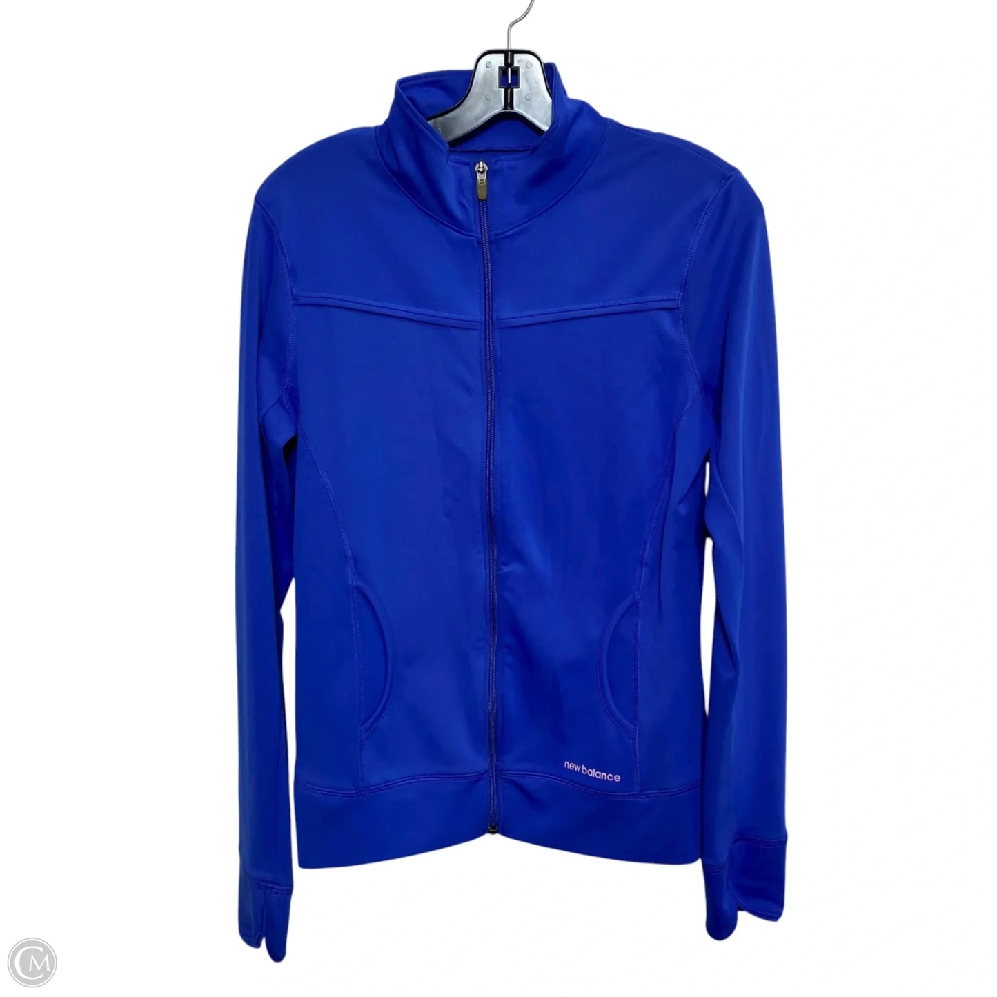Athletic Jacket By New Balance In Blue, Size: M