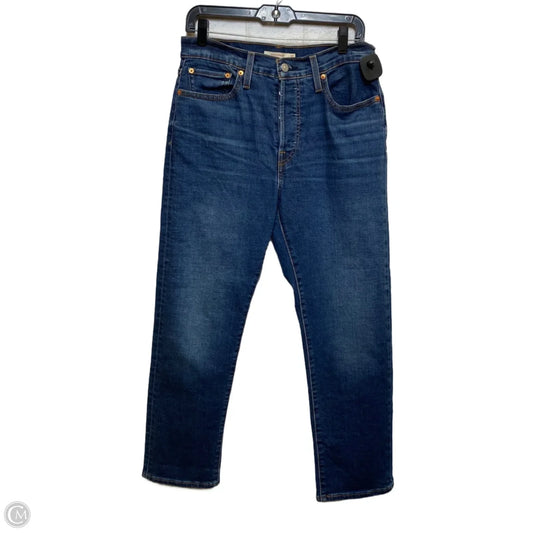 Jeans Straight By Levis In Blue Denim, Size: 10