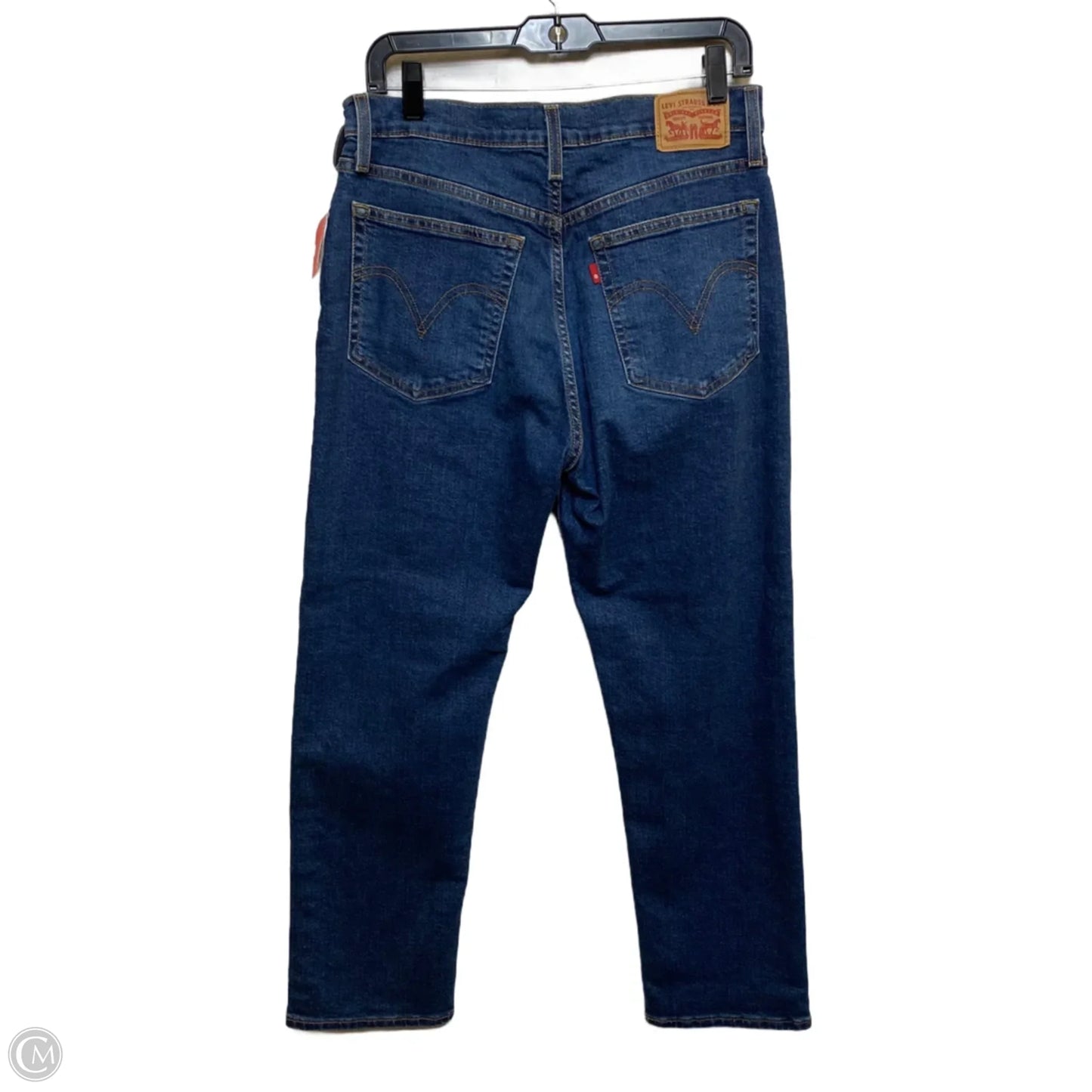 Jeans Straight By Levis In Blue Denim, Size: 10