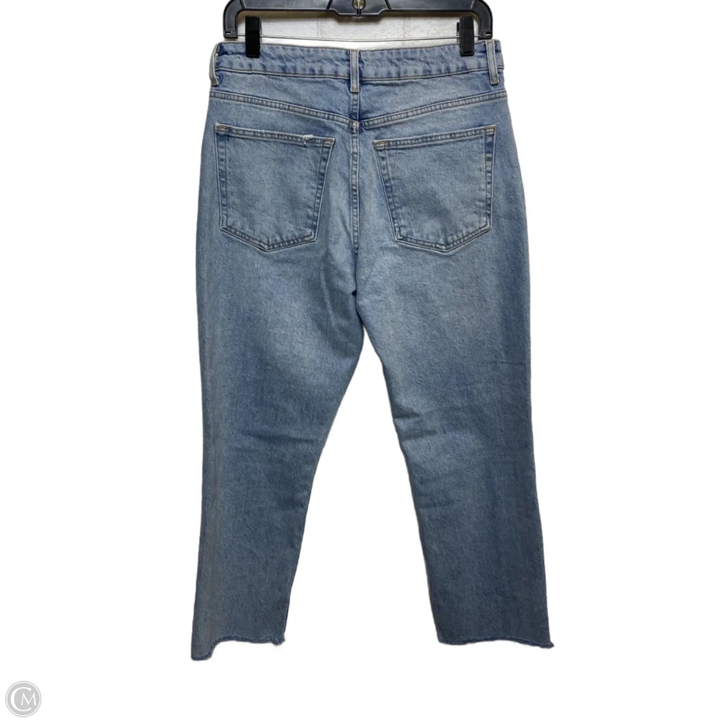 Jeans Straight By Top Shop In Blue Denim, Size: 10