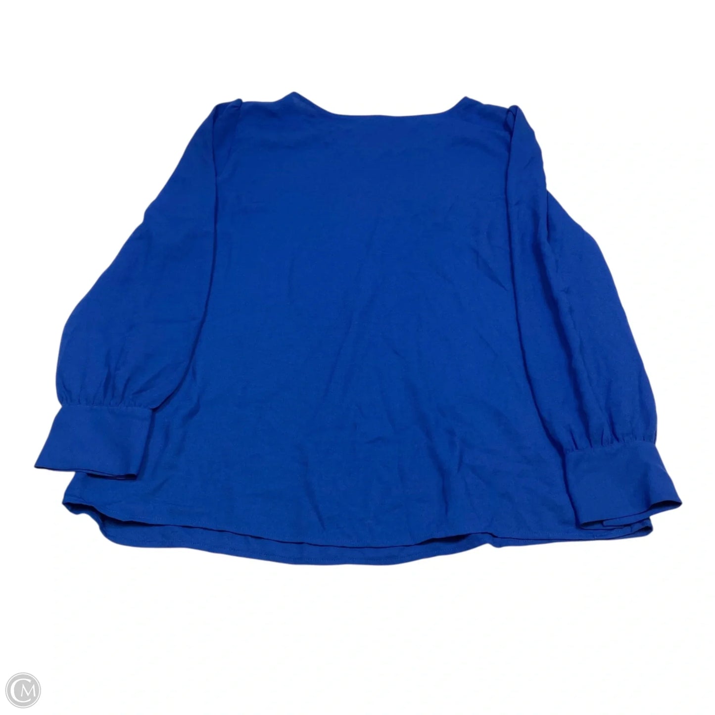 Top Long Sleeve By Halogen In Blue, Size: L