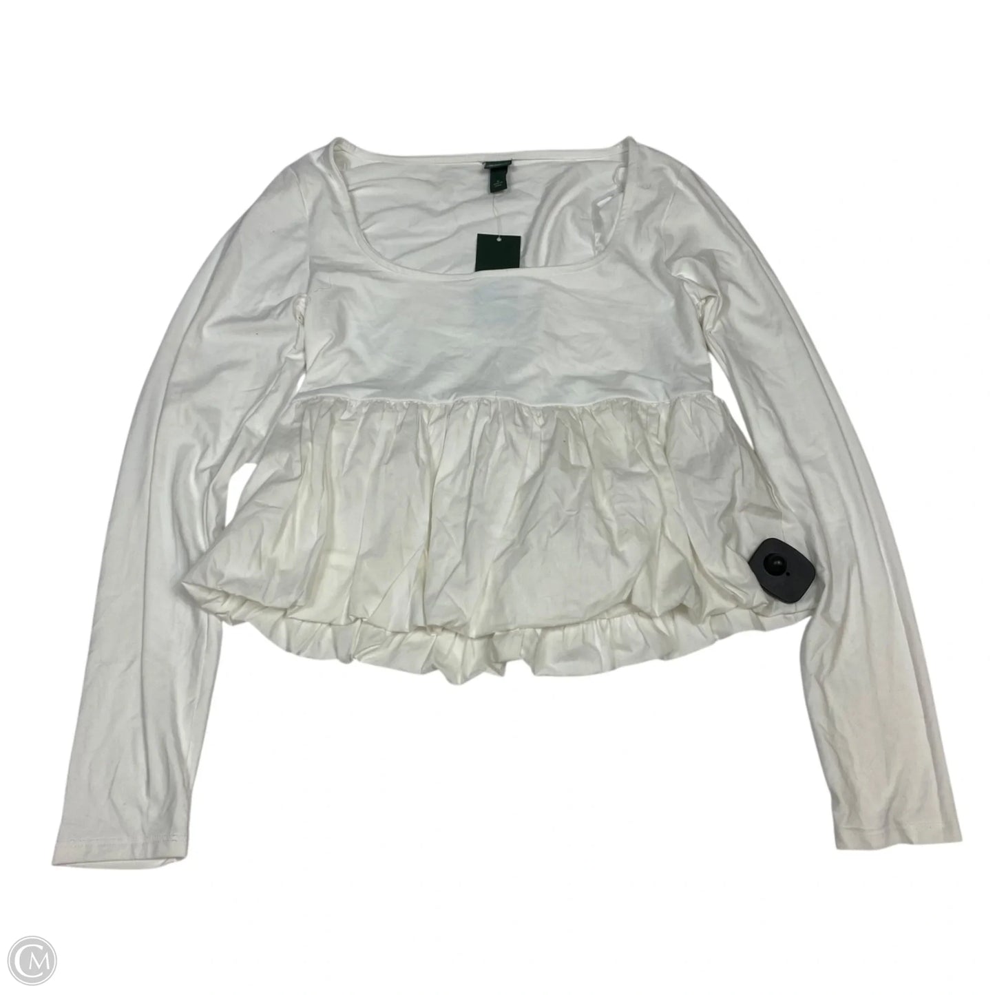 Top Long Sleeve By Wild Fable In White, Size: M