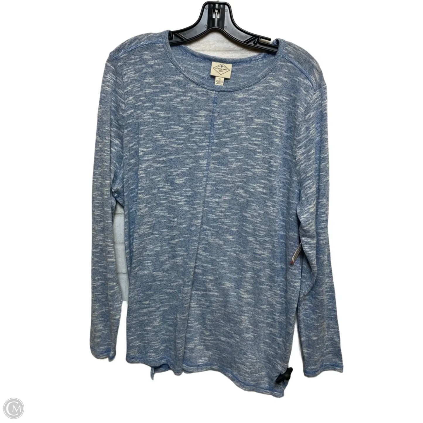 Top Long Sleeve By St Johns Bay In Blue & White, Size: Xl