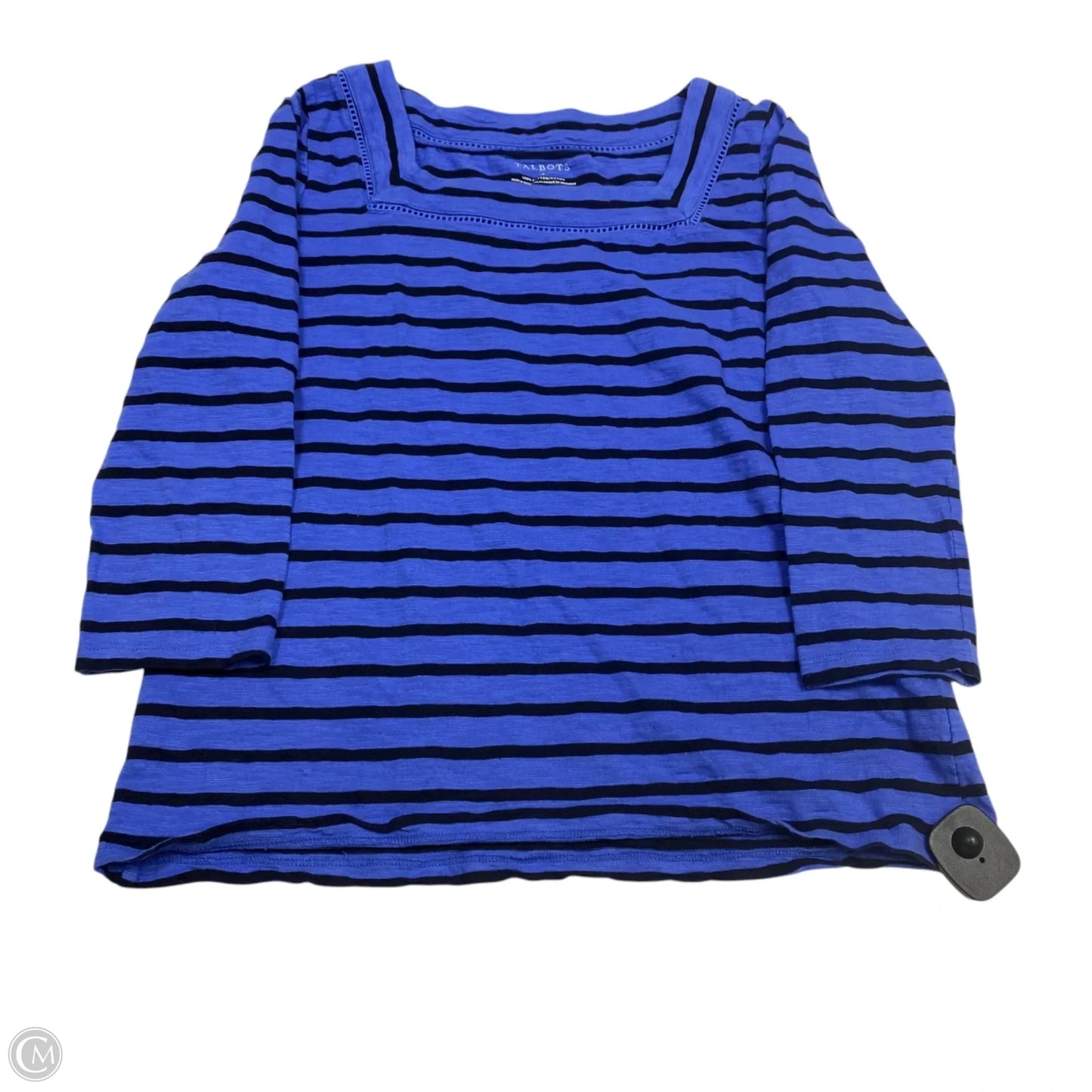 Top 3/4 Sleeve By Talbots In Blue, Size: M
