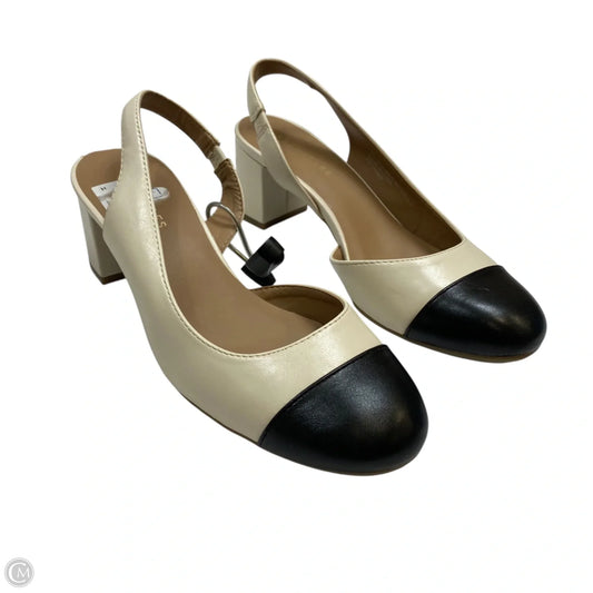 Shoes Heels Block By Aerosoles In Black & Cream, Size: 8