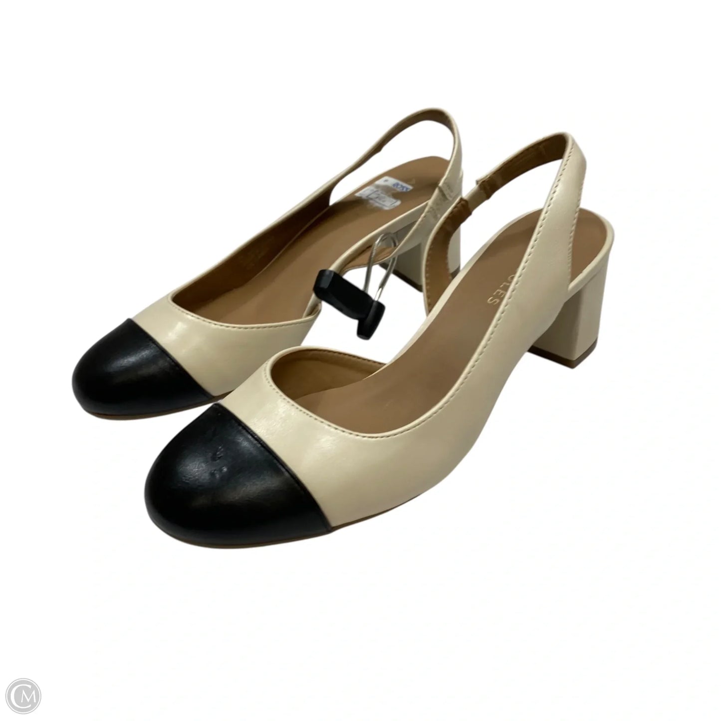 Shoes Heels Block By Aerosoles In Black & Cream, Size: 8