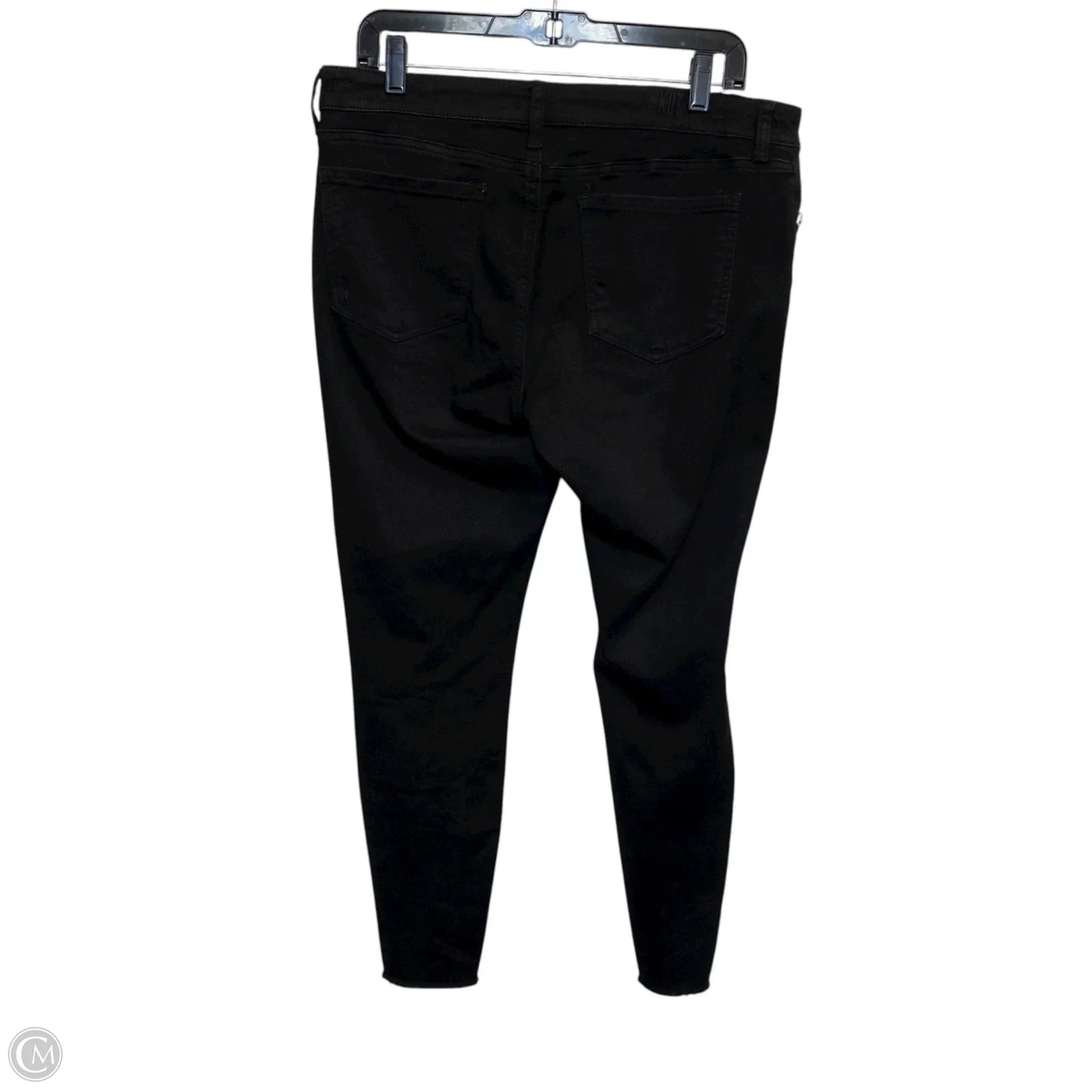 Jeans Skinny By Kut In Black Denim, Size: 12