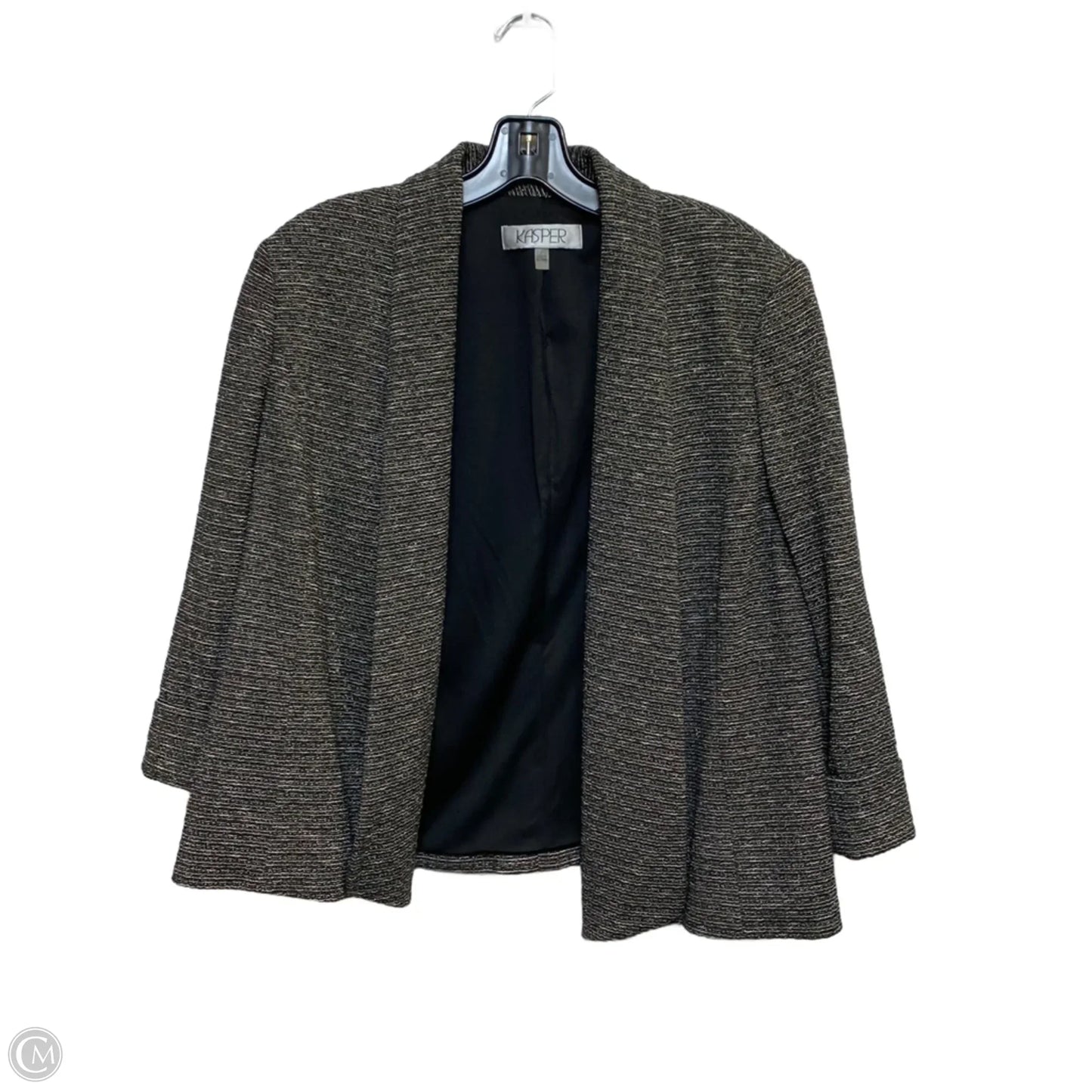 Blazer By Kasper In Black & Gold, Size: M