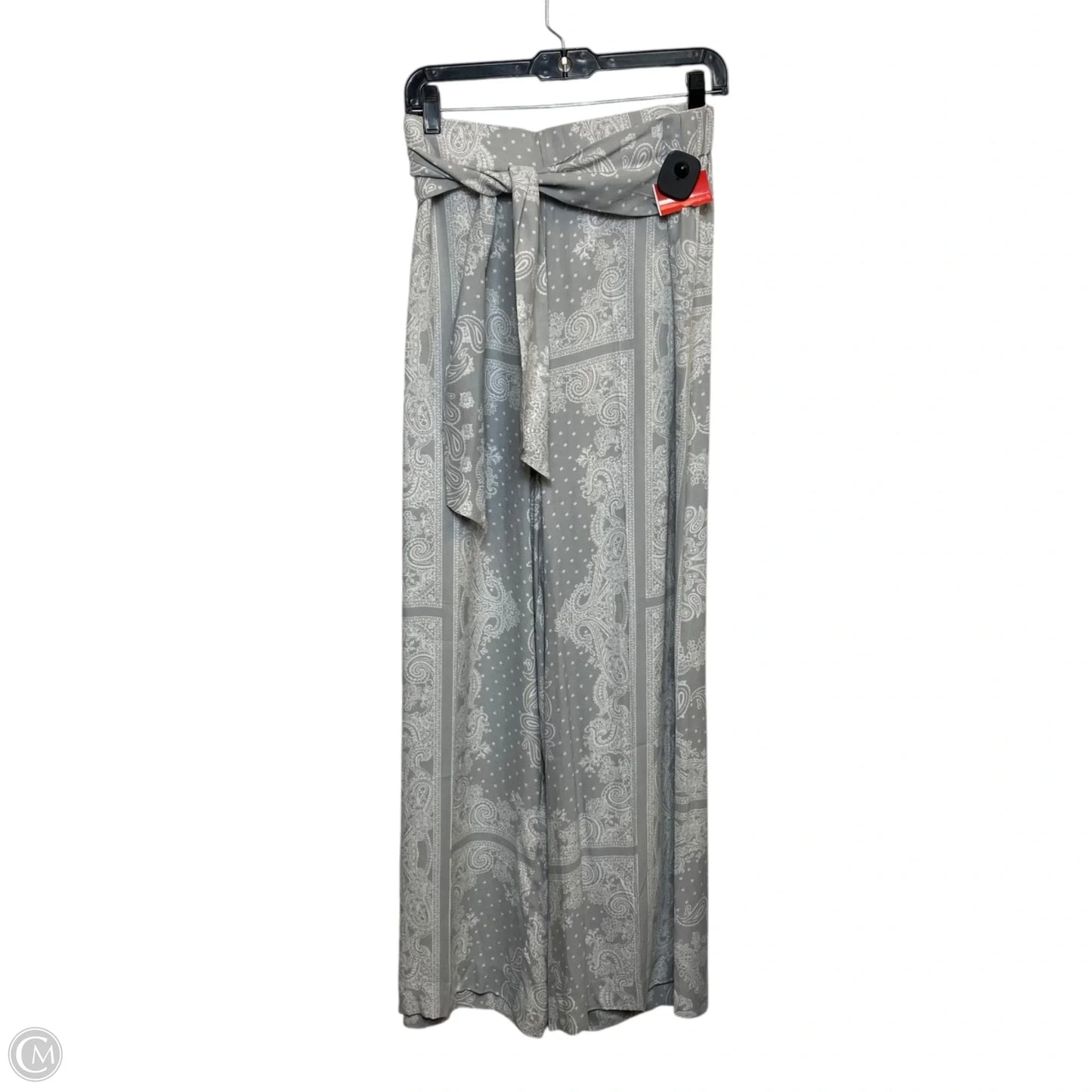 Pants Wide Leg By Ann Taylor In Grey & White, Size: Xl