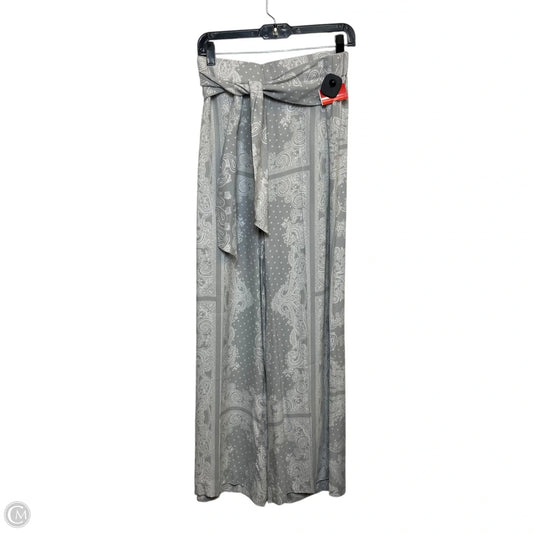 Pants Wide Leg By Ann Taylor In Grey & White, Size: Xl